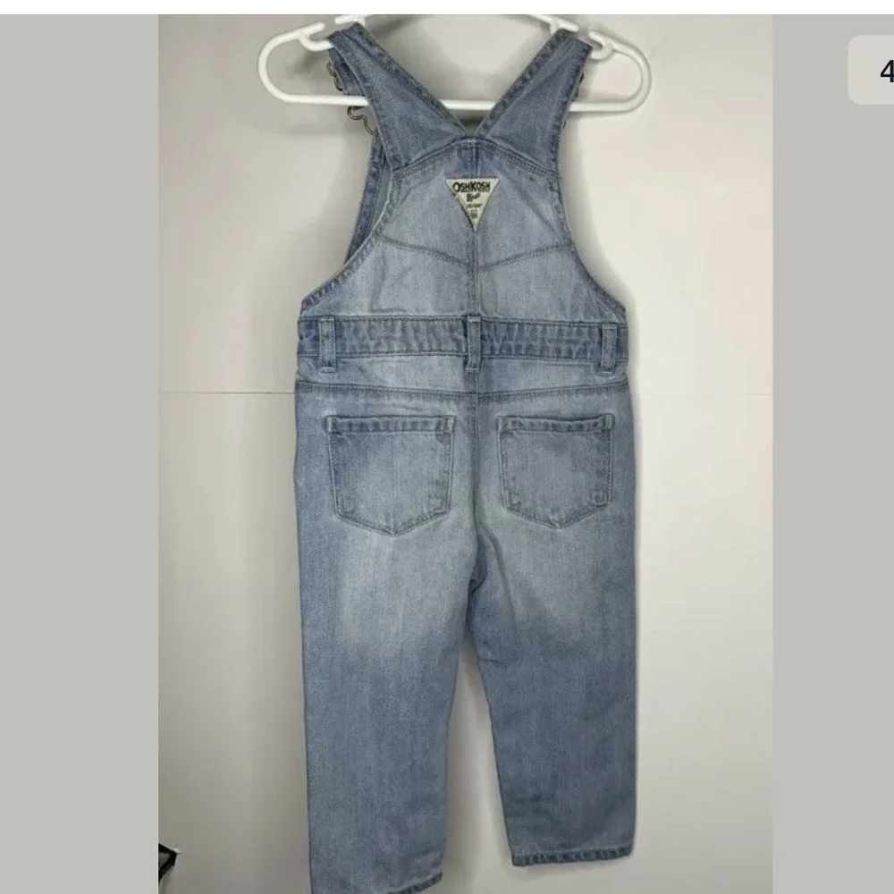 Oshkosh Girls Denim Overalls Size 18 mths